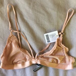 strappy and lacy bralette